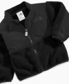 Bundle up! This tiny-but-tough Polartec fleece jacket from The North Face repels water and dries quickly for comfort that's perfect in any season.