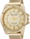 Marc Ecko Men's E18597G1 The Flash Gold Mesh Gold Dial Watch