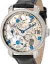 Akribos XXIV Men's AKR418SS Stainless Mechanical Skeleton Watch