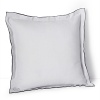This classic double flange decorative pillow from Vera Wang adds a touch of luxury to simple bedding.