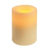 Inglow CG54400CR00 Flameless Round Pillar Candle, 4-Inch Tall, Cream