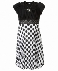 She'll be crazy over dots with this boldly printed dress from Sequin Hearts. She'll be crazy over dots with this boldly printed dress from Sequin Hearts.