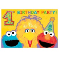 Sesame Street 1st - Invitations Party Accessory Sesame Street 1st - Invitations Party Accessory