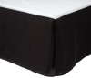 Divatex Home Fashions 200-Thread Count Queen Bed Skirt/Dust Ruffles, Black