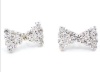 The Anastasia Rhinestone Bow Earrings