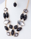 Charmed by Stacy Mosaic Statement Necklace (Black Smoke)--Free Earrings