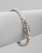 From the Classic Chain Collection. Essential Hardy, this flexible braid of sterling silver has a signature clasp.Sterling silver Length, about 7¼ Push-lock clasp Made in Bali
