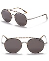These thin round sunglasses give a nod to the 60s and 70s with style.