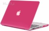 Kuzy - RASPBERRY Pink Rubberized 13inch Hard Case Cover SeeThru Satin for NEW Macbook PRO 13.3 (A1278 with or without Thunderbolt) Aluminum Unibody