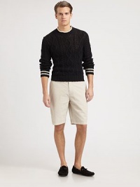The epitome of timeless preppy style, this essential seersucker short is a perfect lightweight option for the warmer weather.Flat-front styleSide slash, back welt pocketsInseam, about 10CottonMachine washImported The epitome of timeless preppy style, this essential seersucker short is a perfect lightweight option for the warmer weather.Flat-front styleSide slash, back welt pocketsInseam, about 10CottonMachine washImported