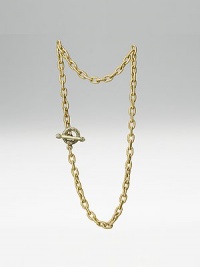 Traditional chain necklace with ornate toggle closure. Perfect gift idea CRYSTALLIZED - Swarovski Elements on toggle 18½ long Made in USA Traditional chain necklace with ornate toggle closure. Perfect gift idea CRYSTALLIZED - Swarovski Elements on toggle 18½ long Made in USA