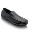 Go casual without going overboard and slip into these handsome stitched drivers from Rockport.