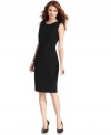 Look sharp in Jones New York's slim sheath dress - paired with pumps it goes from the desk to dinner with style! (Clearance)