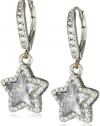 Betsey Johnson Iconic Celestial Crystal Star Drop Earrings