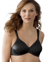 Bali Live It Up Pretty Jacquard Underwire Bra, 36D-Black Jacquard