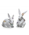 Some bunny to love. Adorned with spring blooms, this white porcelain rabbit from Lladro is a must for Easter but a sweet fixture in your home year-round. Shown right.