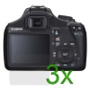 GTMax 3 x Clear LCD Screen Protector Guard for Canon EOS Rebel T3/1100D SLR Digital Camera