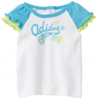 adidas Baby-Girls Infant Daisy Daze Raglan Tee, White/Blue, 3 Months adidas Baby-Girls Infant Daisy Daze Raglan Tee, White/Blue, 3 Months