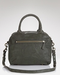 Liebeskind's enviable satchel shape comes updated in snake-embossed leather. Equal parts slouchy and sophisticated, it's ready to snake, rattle, and roll with day looks. Liebeskind's enviable satchel shape comes updated in snake-embossed leather. Equal parts slouchy and sophisticated, it's ready to snake, rattle, and roll with day looks.
