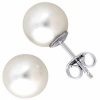Exquisite High Luster Quality Sterling Silver Pearl Stud Earrings 6 Mm Perfectly Matched Pair.