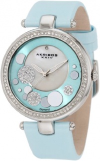 Akribos XXIV Women's AKR434BU Impeccable Quartz Diamond Sunray Mother-Of-Pearl Light Blue Dial Watch Akribos XXIV Women's AKR434BU Impeccable Quartz Diamond Sunray Mother-Of-Pearl Light Blue Dial Watch