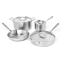 All-Clad Bloomingdale's Brushed d5 7 Piece Cookware Set All-Clad Bloomingdale's Brushed d5 7 Piece Cookware Set