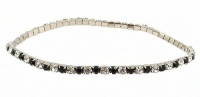 Anklet - Crystal Stretch ~ Black and Clear (FB214) Anklet - Crystal Stretch ~ Black and Clear (FB214)