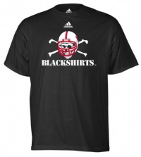 Nebraska Cornhuskers adidas Black 'Blackshirts' Skull and Crossbones T-Shirt Nebraska Cornhuskers adidas Black 'Blackshirts' Skull and Crossbones T-Shirt