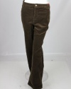 Charter Club Womens Dark Walnut Brown Slim It Up Corduroy Pants 16W