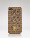The iPhone totally has it with this Tory Burch case, which dresses up your gadget in the brand's signature prim and proper polish.