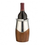 Whether Chardonnay, Zinfandel or Riesling, every white wine deserves a good chill. Our Cradle Wine Chiller is expertly designed to keep wine at the exact right temperature –even when you linger at the table for hours. It hugs your bottle in an aristocratic blend of wood and metal alloy, with an attractive curved lip to punctuate the look. Treat yourself and do away with mid-meal runs to the fridge– or give it as a gift to a harried host or hostess.