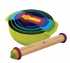 Joseph Joseph Nest 9 Plus Compact Food Preparation Set and Adjustable Rolling Pin- Bakers deluxe Set!