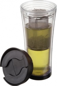 Trudeau Tea Mendous Tea Tumbler, Black, 16-Ounce Trudeau Tea Mendous Tea Tumbler, Black, 16-Ounce