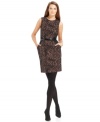 Calvin Klein's leopard sheath is office-appropriate with a blazer or fashion-forward with black booties--you decide how to wear it! (Clearance)