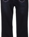 Levi's Girls 2-6x 1607 Love Lurex Slim Straight Jean, Blackbird, 6X