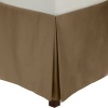 Calvin Klein Home Pearl Edge Solid Sateen Bedskirt, California King, Bronze