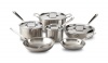 All-Clad Brushed Stainless D5 10-Piece Cookware Set