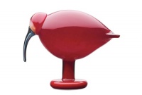 iittala Birds of Toikka Mouthblown Glass Bird, Red Ibis