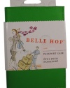 Belle Hop Green Leather Passport Holder Travel Case