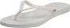 Havaianas Women's Slim Flip Flop,White,37/38 BR/7-8 M US