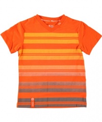 LRG - Kids Boys 2-7 Little Rousseau V-Neck Tee, Padre Orange, 7 LRG - Kids Boys 2-7 Little Rousseau V-Neck Tee, Padre Orange, 7