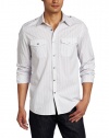 Kenneth Cole Men's Dressy Military Stripe Shirt