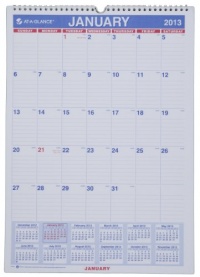 AT-A-GLANCE Recycled Monthly Wall Calendar, Med Wall, 2013 (PM2-28) AT-A-GLANCE Recycled Monthly Wall Calendar, Med Wall, 2013 (PM2-28)