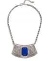 GUESS Silver-Tone Statement Necklace, SILVER