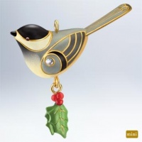 Black Capped Chickadee 2011 Hallmark Miniature Ornament - QXM9137 Black Capped Chickadee 2011 Hallmark Miniature Ornament - QXM9137