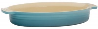 Le Creuset Stoneware 14-Inch Oval Baking Dish, Caribbean Le Creuset Stoneware 14-Inch Oval Baking Dish, Caribbean