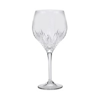 Delicately cut fine crystal stemware adds a graceful note to your formal dining. Shown from left to right: iced beverage, goblet, wine, flute. Delicately cut fine crystal stemware adds a graceful note to your formal dining. Shown from left to right: iced beverage, goblet, wine, flute.