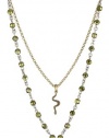 Lucky Brand Glam Rock Silver and Gold-Tone Serpent Layered Necklace