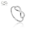 Sterling Silver Infinity Figure 8 Ring. *RING IS COMPLETELY SOLID* *MOTHER'S DAY SPECIAL!!* . Available in sizes 4 - 4.5 - 5 - 5.5 - 6 - 6.5 - 7 - 7.5 - 8 - 8.5 - 9 - 9.5 - 10