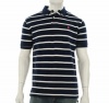 Polo Ralph Lauren Classic-Fit Blue Striped Mesh Polo